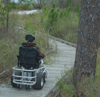our powered beach wheelchair does more than sand